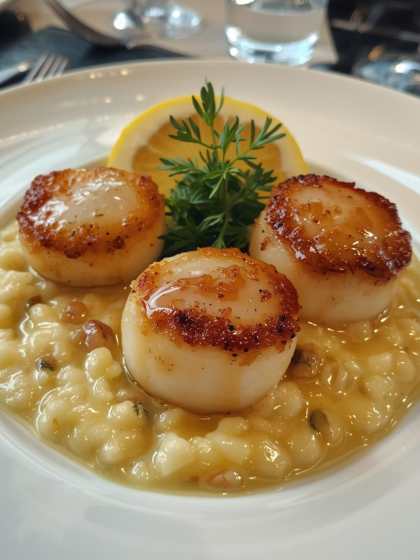 Pan-Seared Scallops with Lemon Butter Sauce