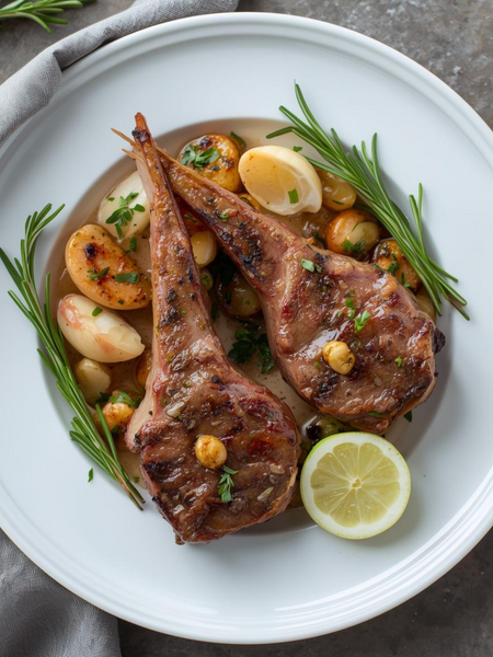 Rosemary Garlic Lollipop Lamb Chops