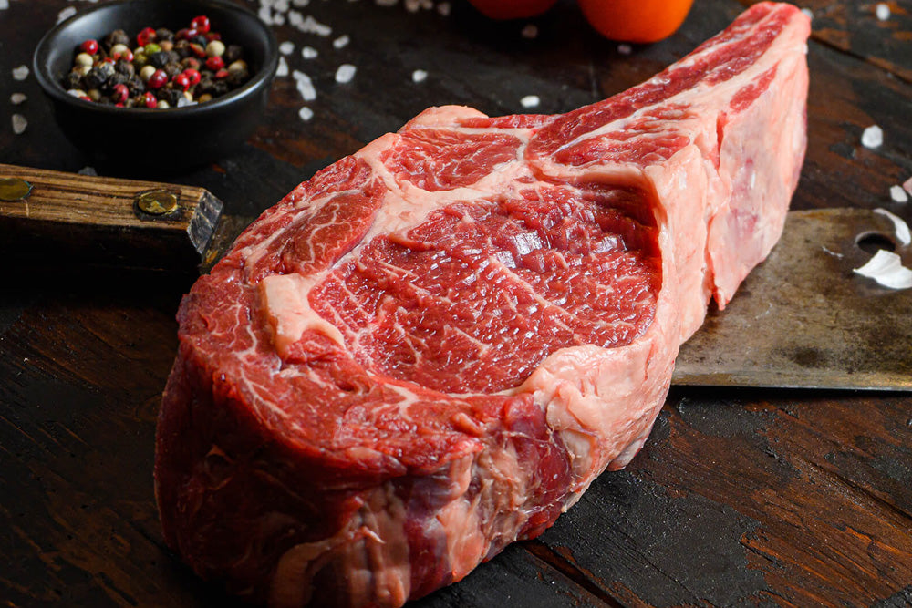Black Brand Steaks Frenched Cowboy Ribeye